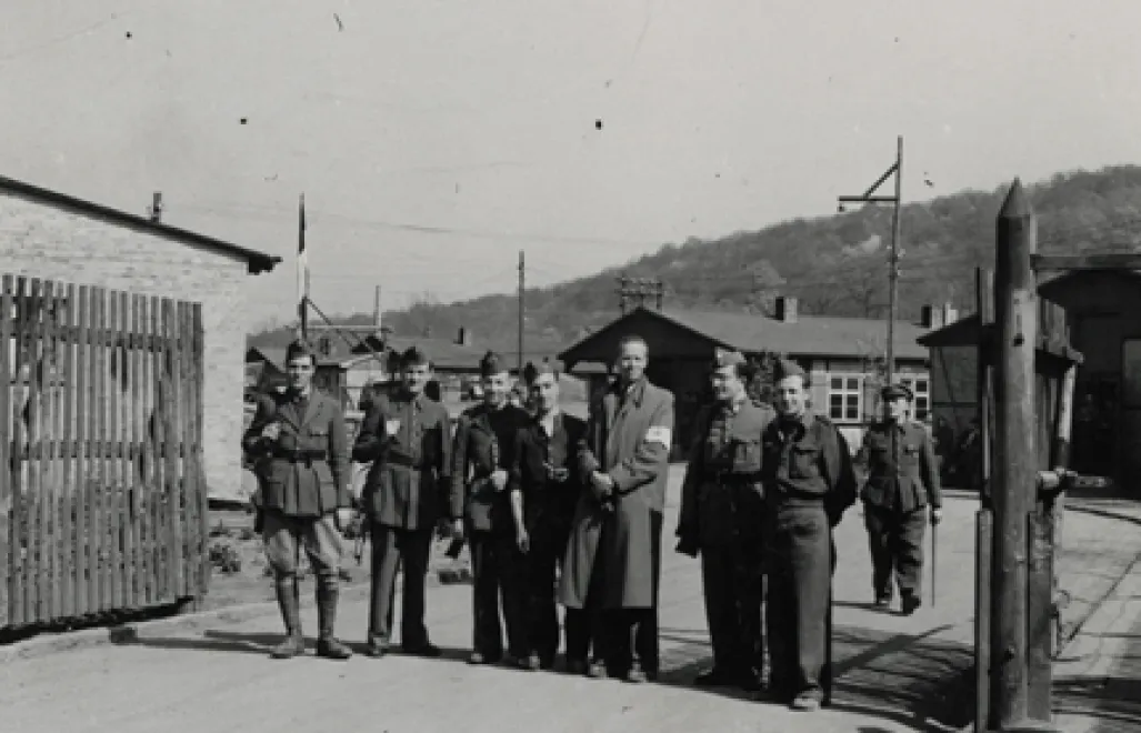 Fotografia z obozu Bad Sulza Fot. Międzynarodowy Komitet Czerwonego Krzyża