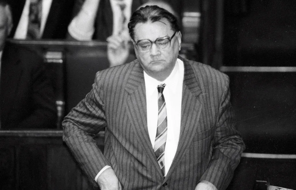 Posiedzenie Sejmu - Odwołanie rządu premiera Jana Olszewskiego. (05.06.1992 r., Warszawa). PAP/Jarosław Stachowicz