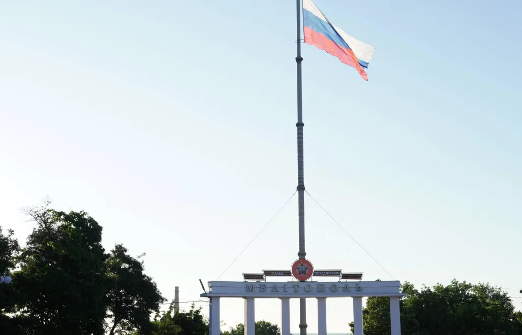 Melitopol, miasto okupowane przez Rosję. Fot. PAP/AA/ABACA/ Stringer 