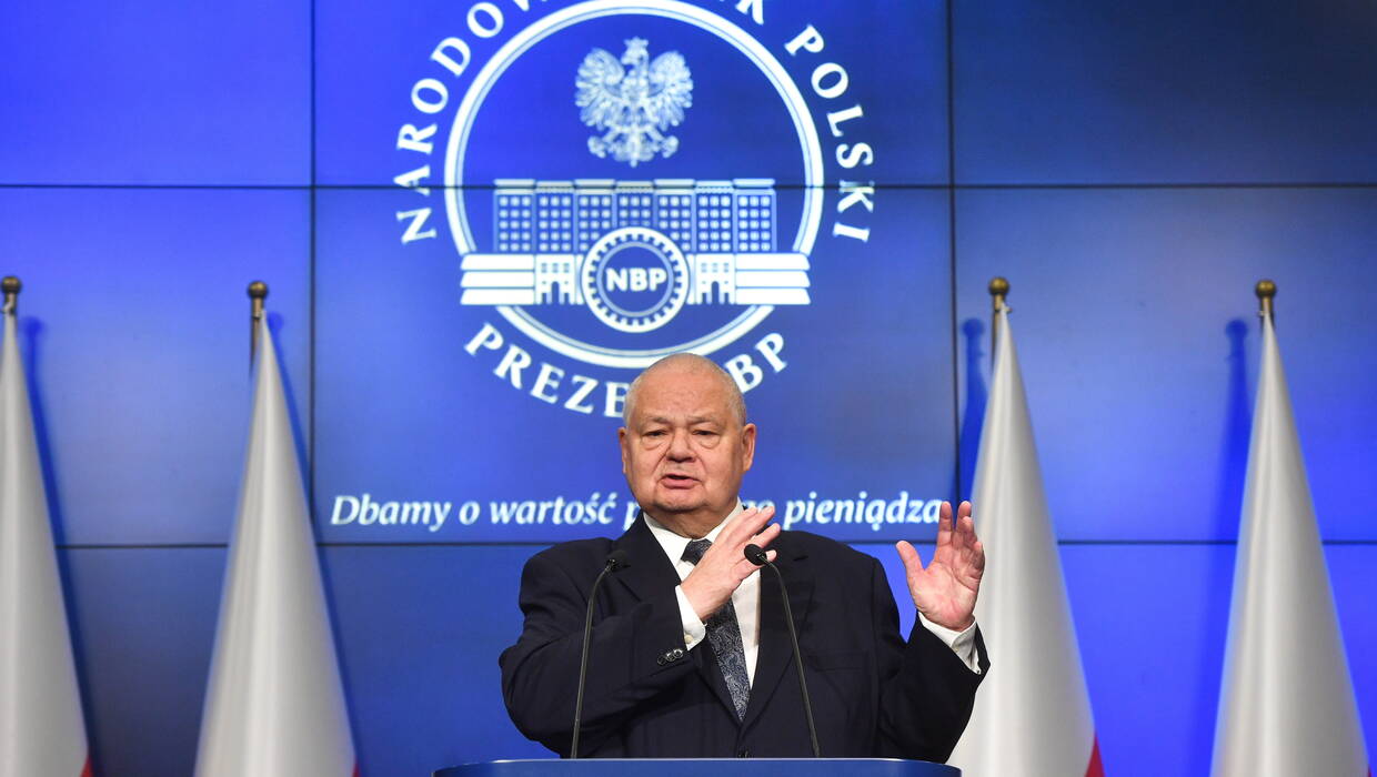 Prezes Narodowego Banku Polskiego Adam Glapiński. Fot. PAP/Radek Pietruszka