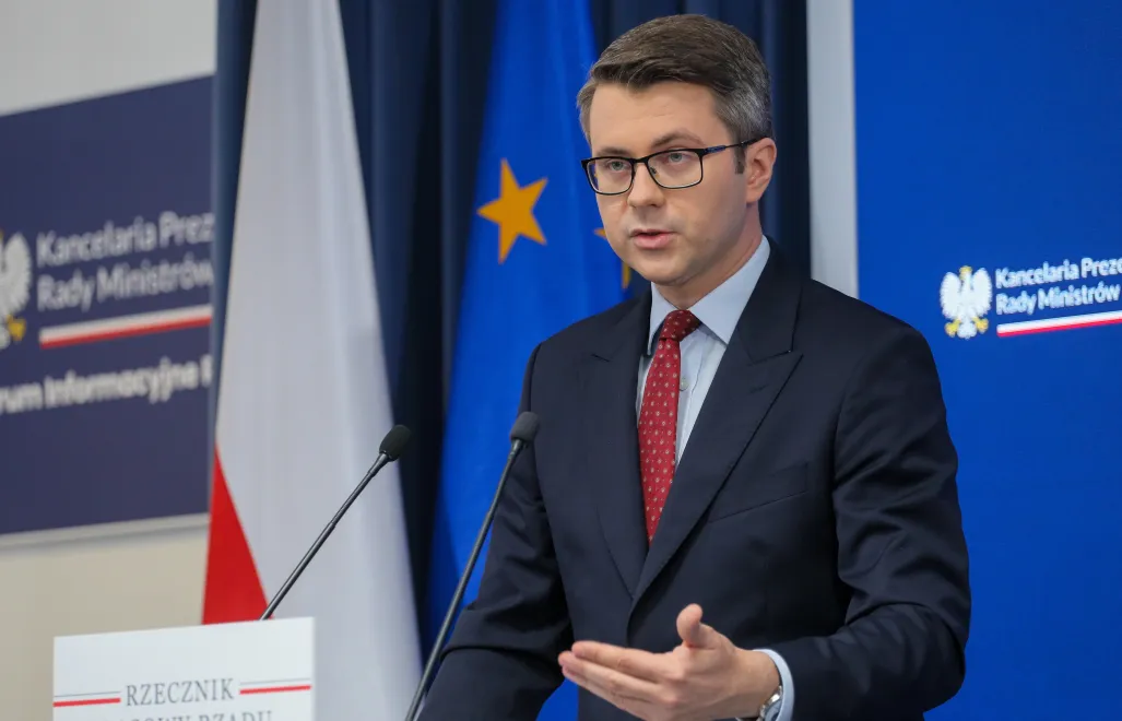 Rzecznik rządu Piotr Müller Fot. PAP/Paweł Supernak