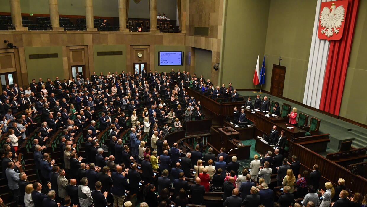 Sejm, sala plenarna. Fot. PAP/Piotr Nowak