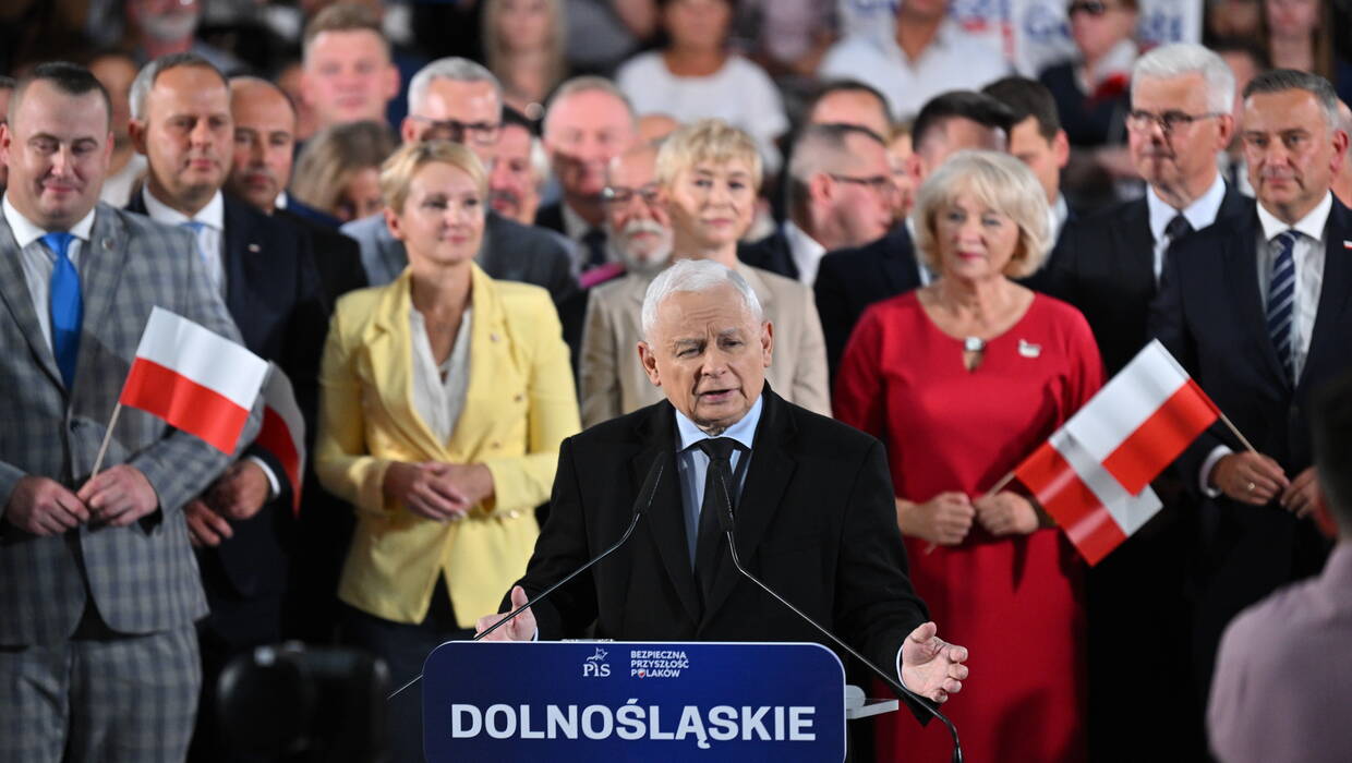 Prezes PiS Jarosław Kaczyński Fot. PAP/Maciej Kulczyński