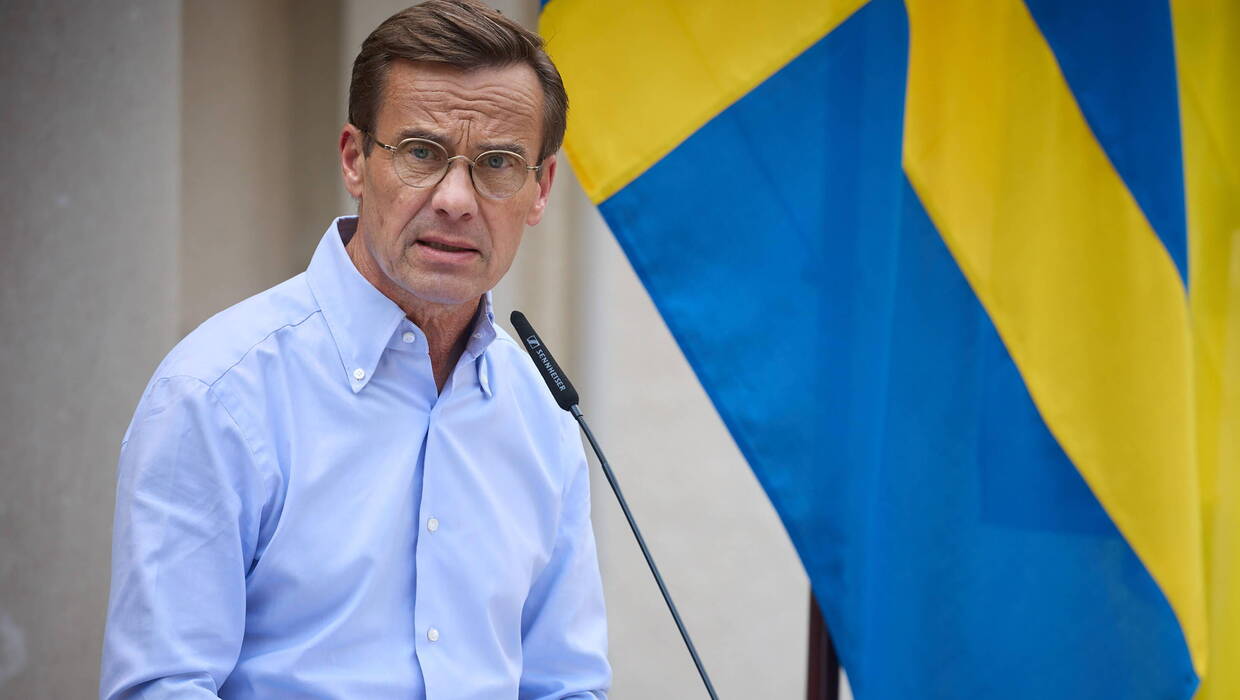 Premier Szwecji Ulf Kristersson, fot. PAP/Newscom/Ukrainian President Press Office