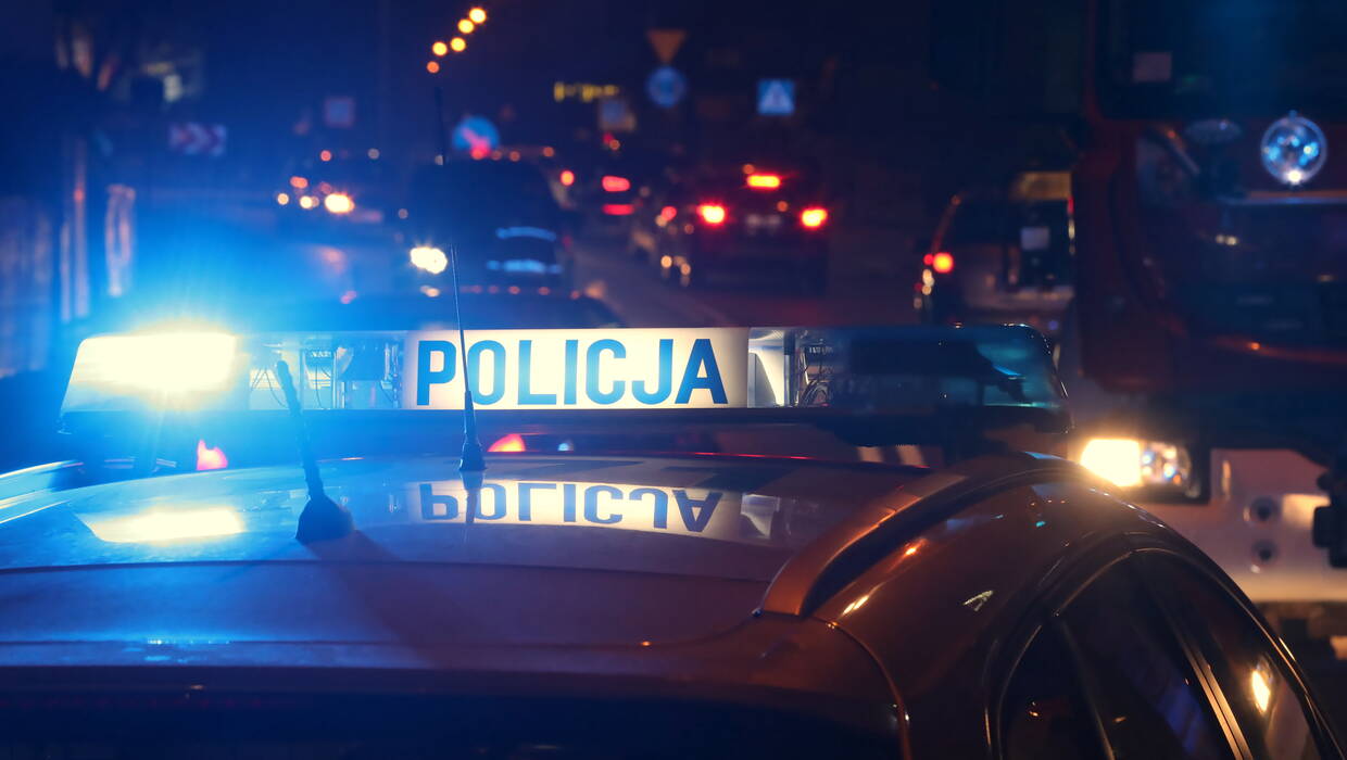 Policja na sygnale, zdjęcie ilustracyjne, fot. PAP/Grzegorz Momot
