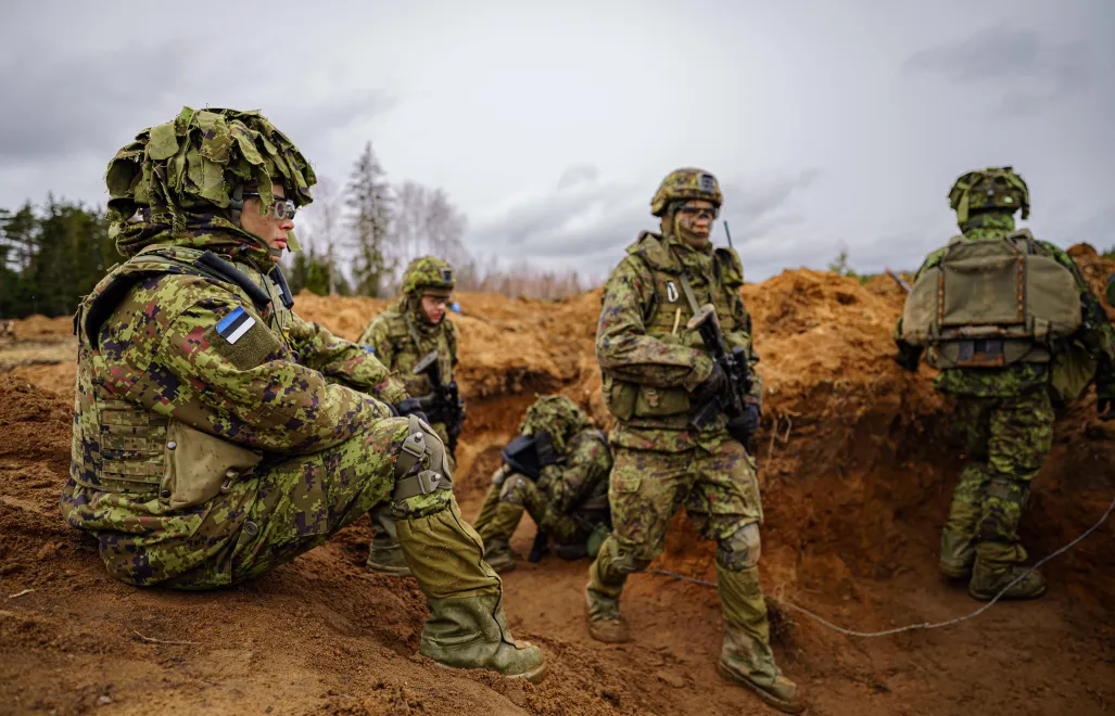 Эстонские военные на учениях фотоилюстрация Fot. PAP/PA
