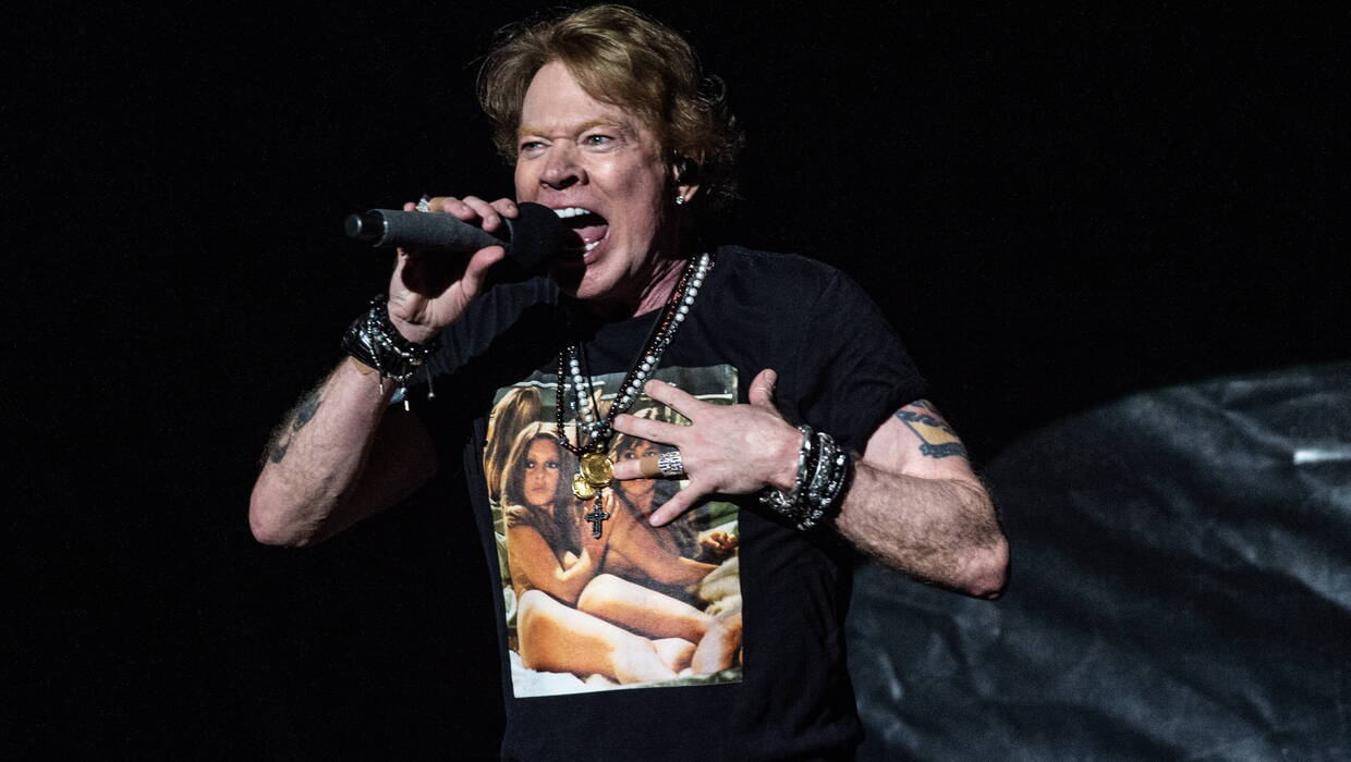 Axl Rose, lider zespołu Guns N'Roses. Fot. PAP EPA/Helle Arensbak 