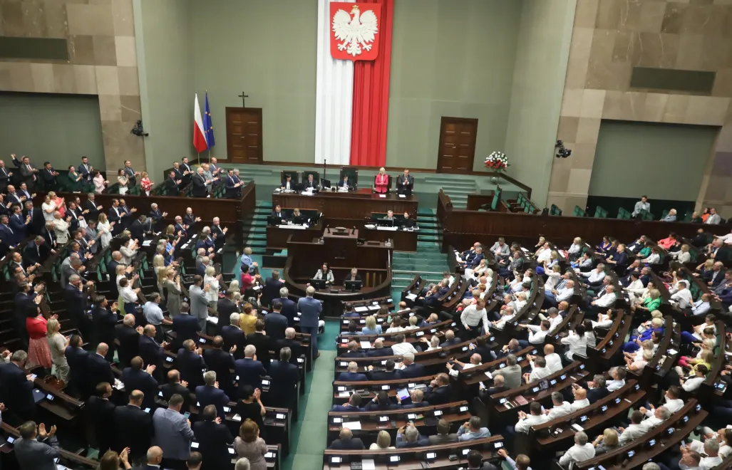 Posłowie na sali obrad Sejmu Fot. PAP/Tomasz Gzell