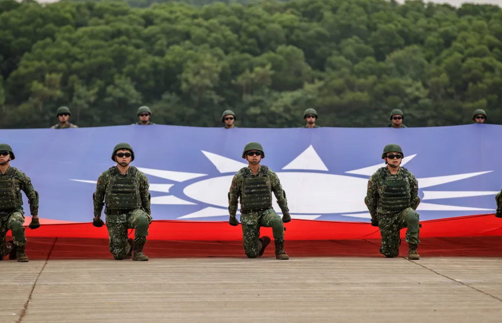 Tajwańskie wojsko. Fot. PAP/EPA/RITCHIE B. TONGO 