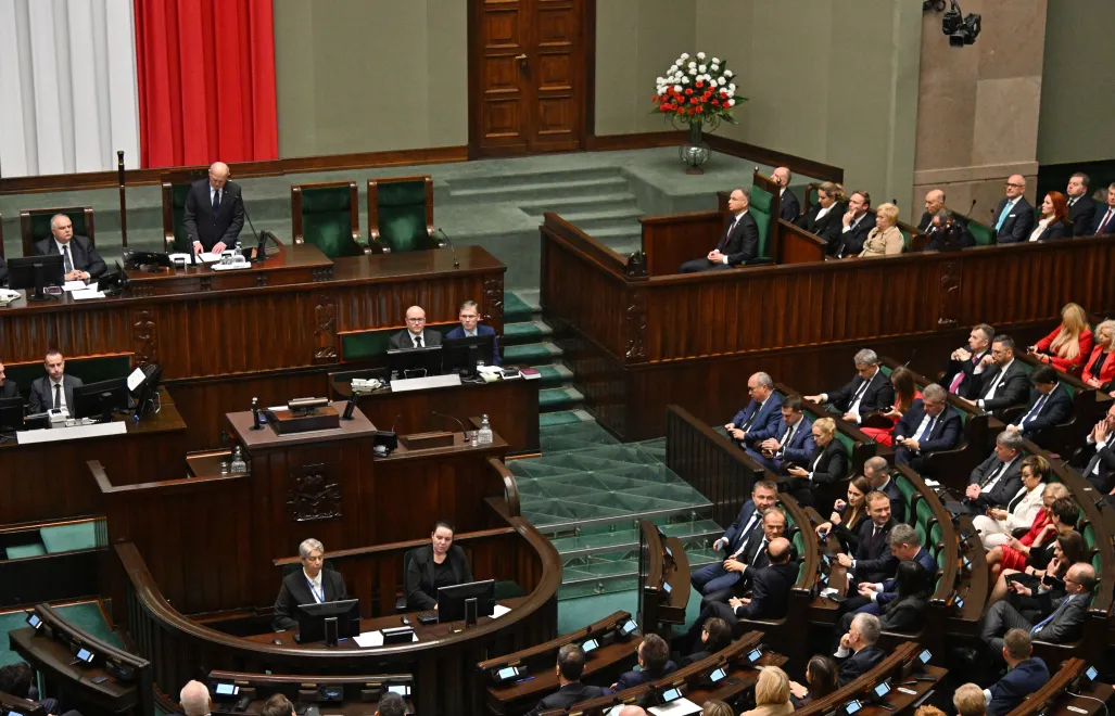 Posłowie na sali obrad Fot. PAP/Radek Pietruszka