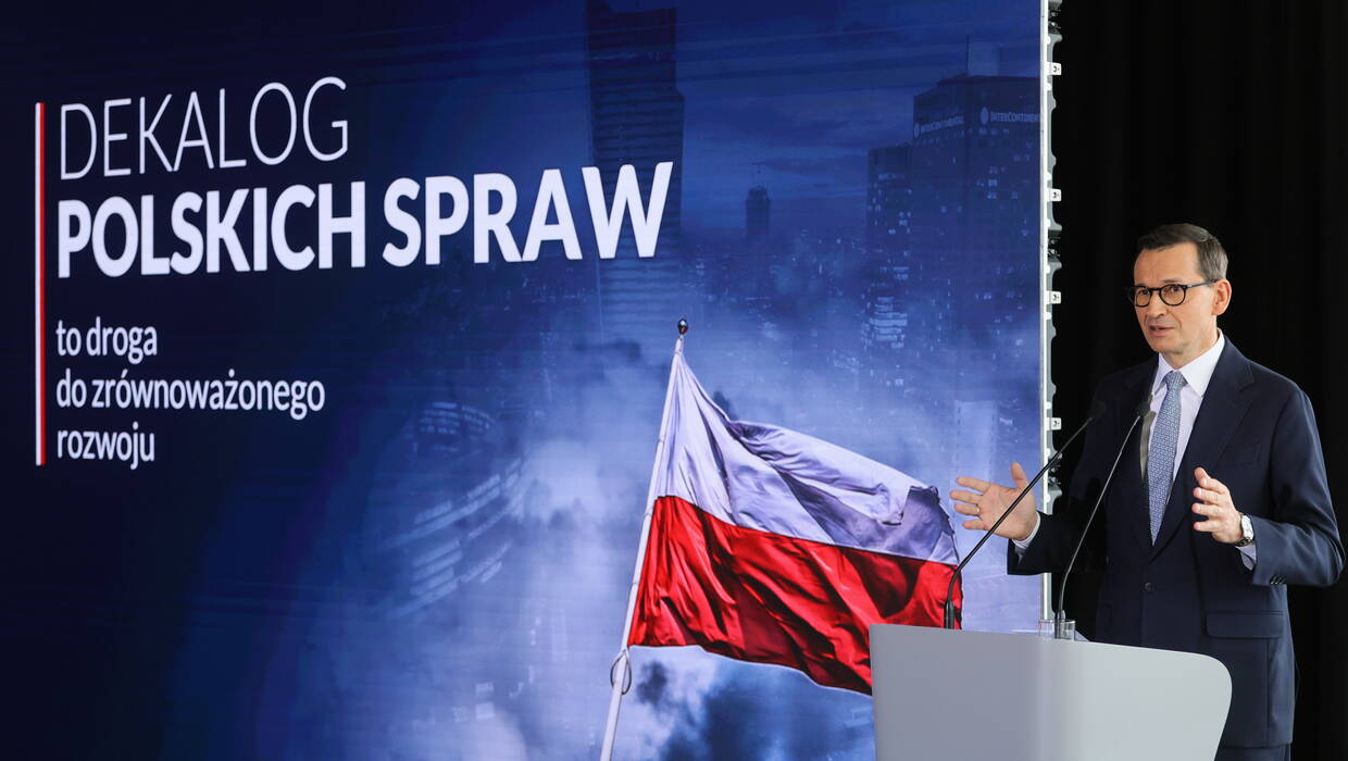 Premier Mateusz Morawiecki. Fot. PAP/Paweł Supernak