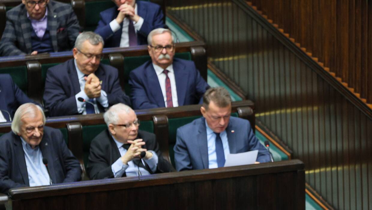 Od głosu wstrzymał się m.in. Jarosław Kaczyński, Mariusz Błaszczak, Anna Schmidt, Jacek Sasin. Fot. PAP/	Paweł Supernak