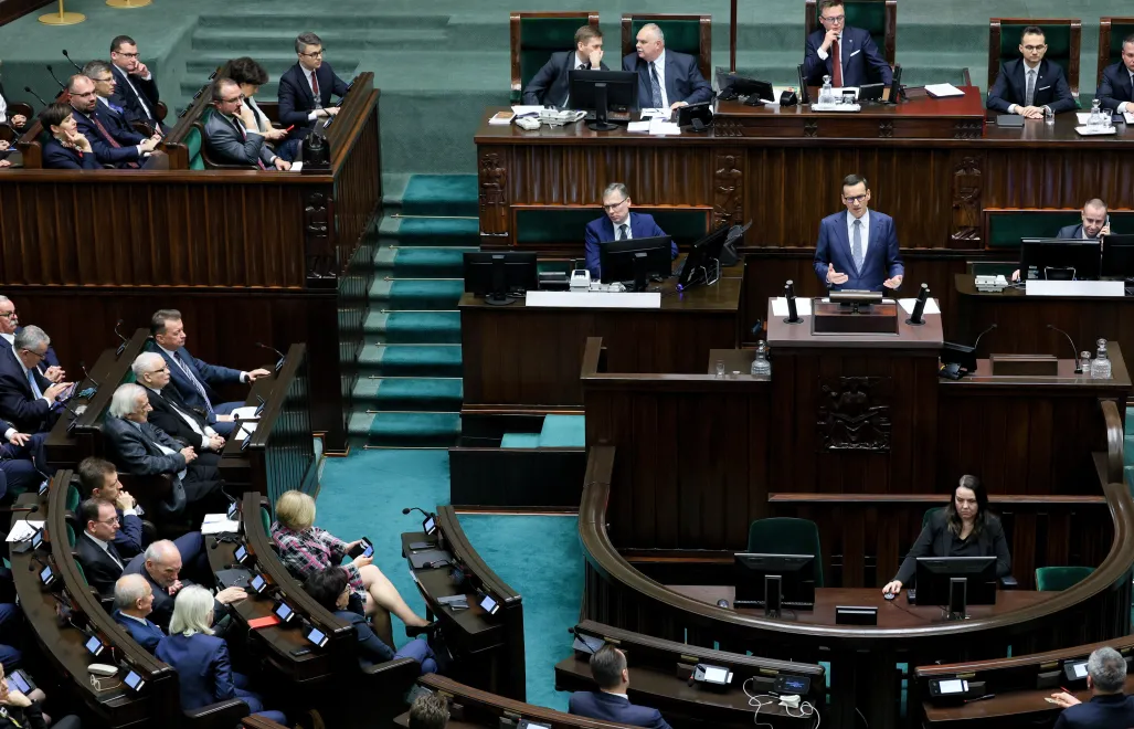 Posłowie na sali obrad Sejmu Fot. PAP/Paweł Supernak