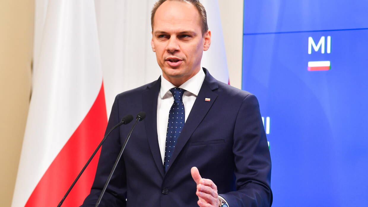 Wiceminister infrastruktury Rafał Weber. Fot. PAP/	Andrzej Lange