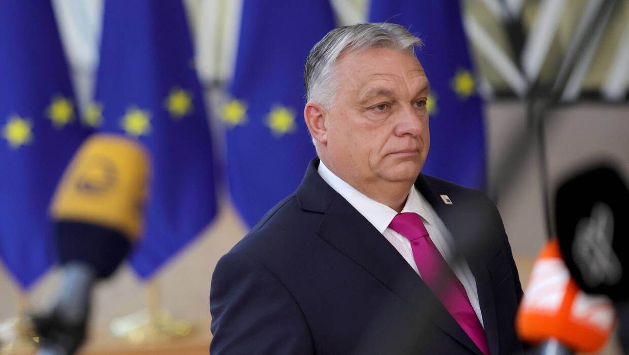 Viktor Orban, Fot. PAP/EPA/OLIVIER MATTHYS