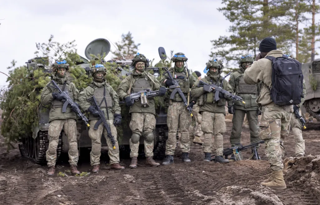 Żołnierze fińskiej armii podczas ćwiczeń Fot. PIRJO TUOMINEN/PAP/EPA