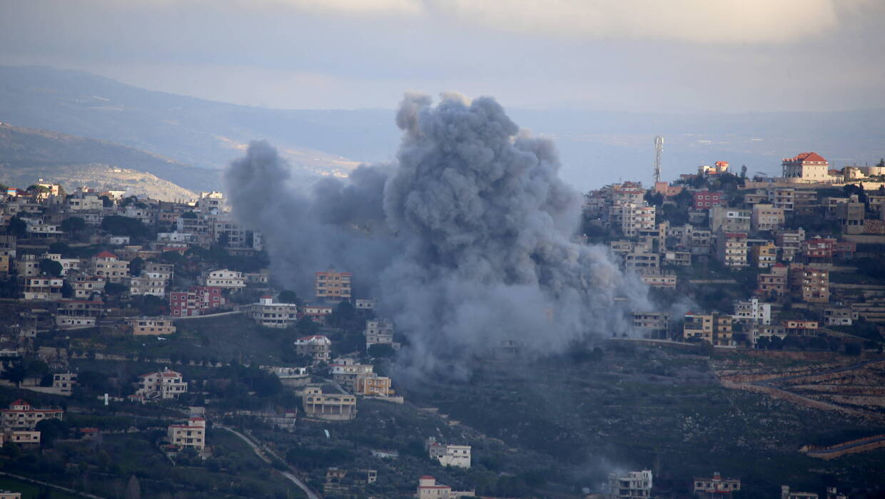 Izraelski ostrzał na południowy Liban, fot. PAP/AA/Abaca
