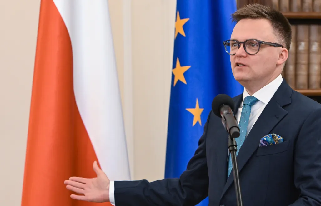 Marszałek Sejmu, lider Polski 2050 Szymon Hołownia. Fot. PAP/Radek Pietruszka