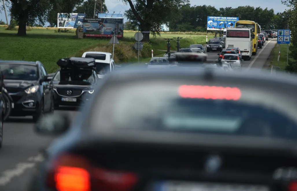 Po długim weekendzie większy ruch na drogach. Fot. PAP/	Roman Jocher (zdjęcie ilustracyjne)