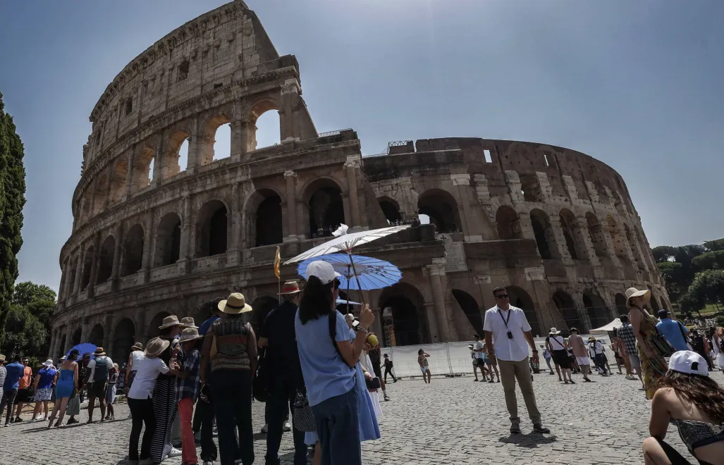 Upały we Włoszech. Fot. PAP/EPA/GIUSEPPE LAMI