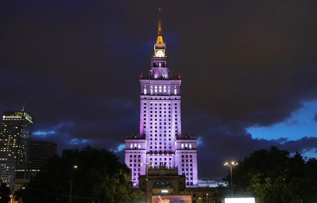 Pałac Kultury i Nauki w Warszawie. PAP/Rafał Guz