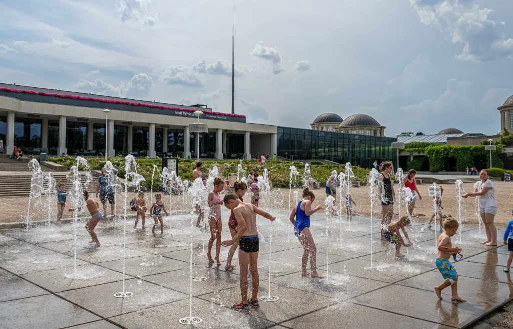 Fontanna na Pergoli we Wrocławiu. Fot. PAP/Maciej Kulczyńsk