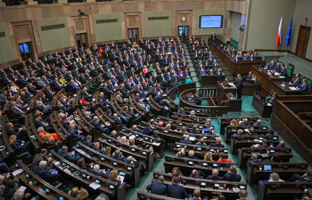 Sala plenarna w Sejmie. Fot. PAP/Marcin Obara