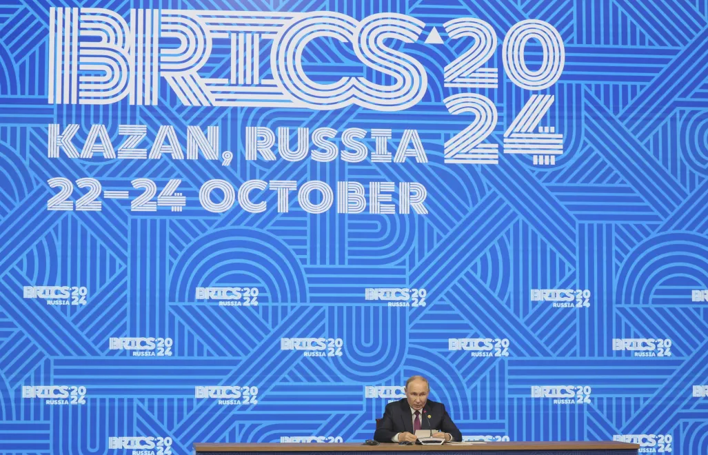 Владимир Путин на саммите БРИКС в Казани. Fot. PAP/EPA/MAXIM SHIPENKOV