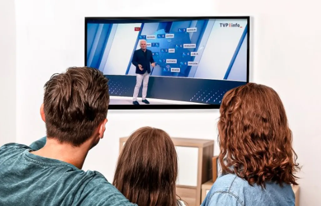 Kanał informacyjny TVP Info rozpoczął nadawanie z nowego studia. Fot. F/TVP Info