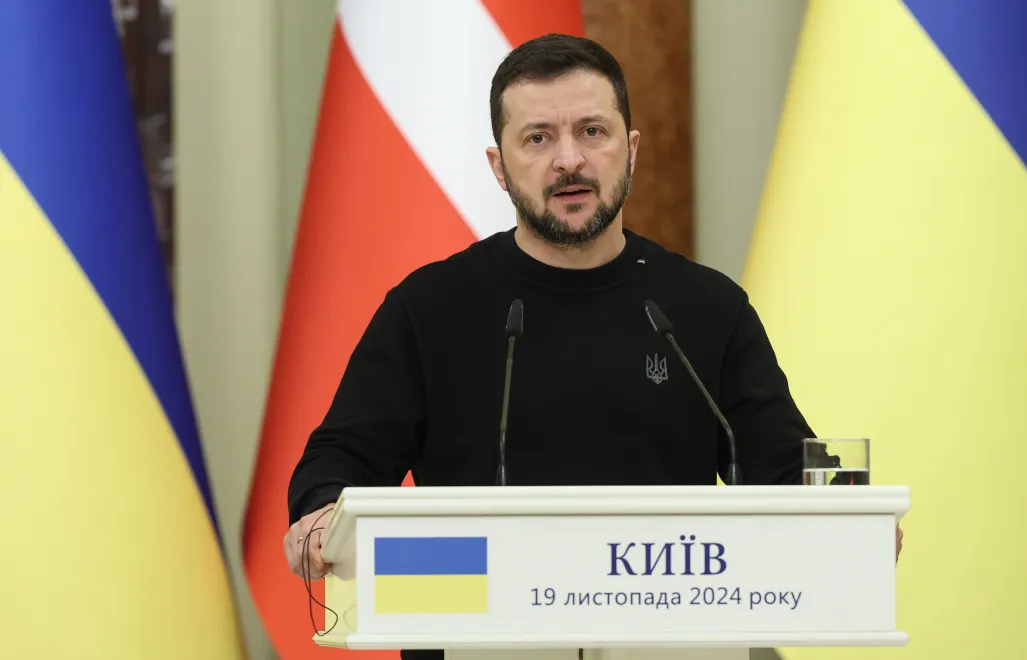 Prezydent Ukrainy Wołodymyr Zełenski. Fot. PAP/Viktor Kovalchuk