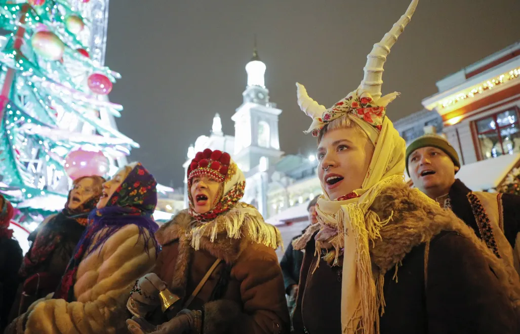 святкування Маланки Fot. PAP/EPA/SERGEY DOLZHENKO 