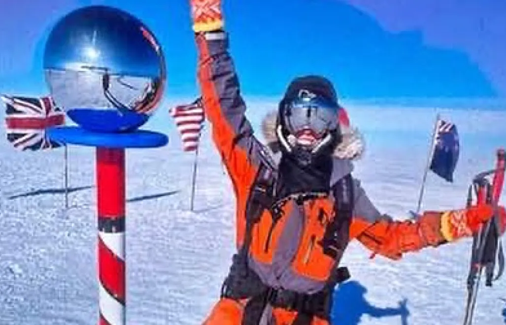Karen Kyllesoe na biegunie południowym, fot. instagram.com/friluftsjenta