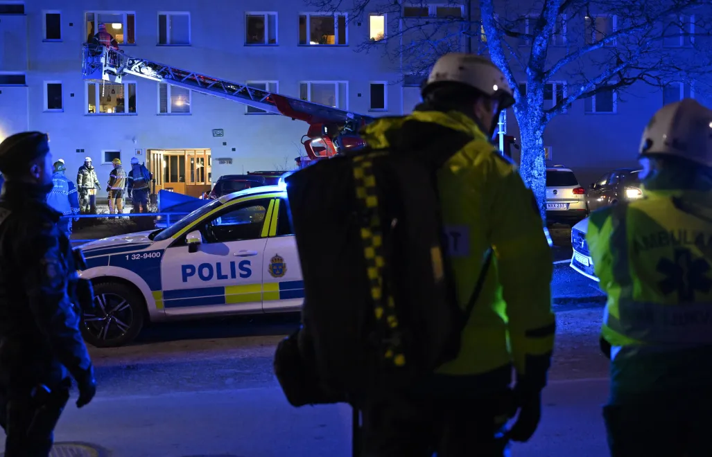 Eksplozja w Sztokholmie Fot. HENRIK MONTGOMERY/PAP/EPA