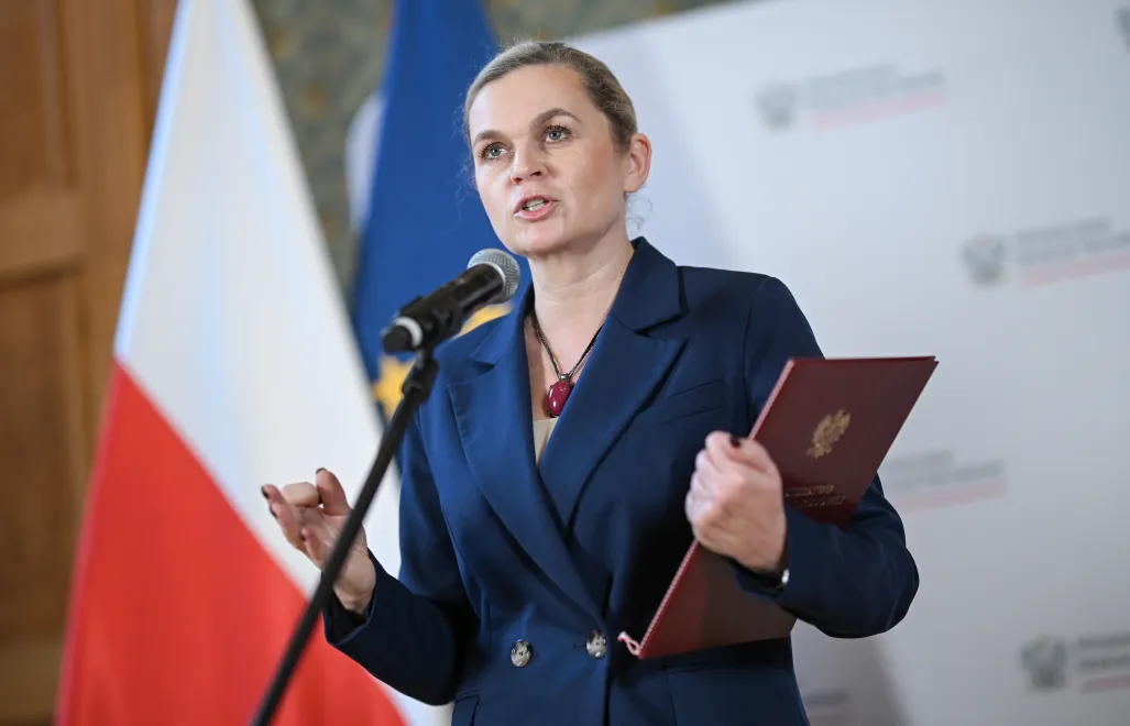 Ministra edukacji Barbara Nowacka. Fot. PAP/	Marcin Obara 