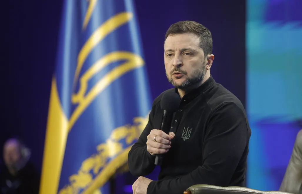 Президент України Володимир Зеленський. Fot. PAP/EPA/SERGEY DOLZHENKO