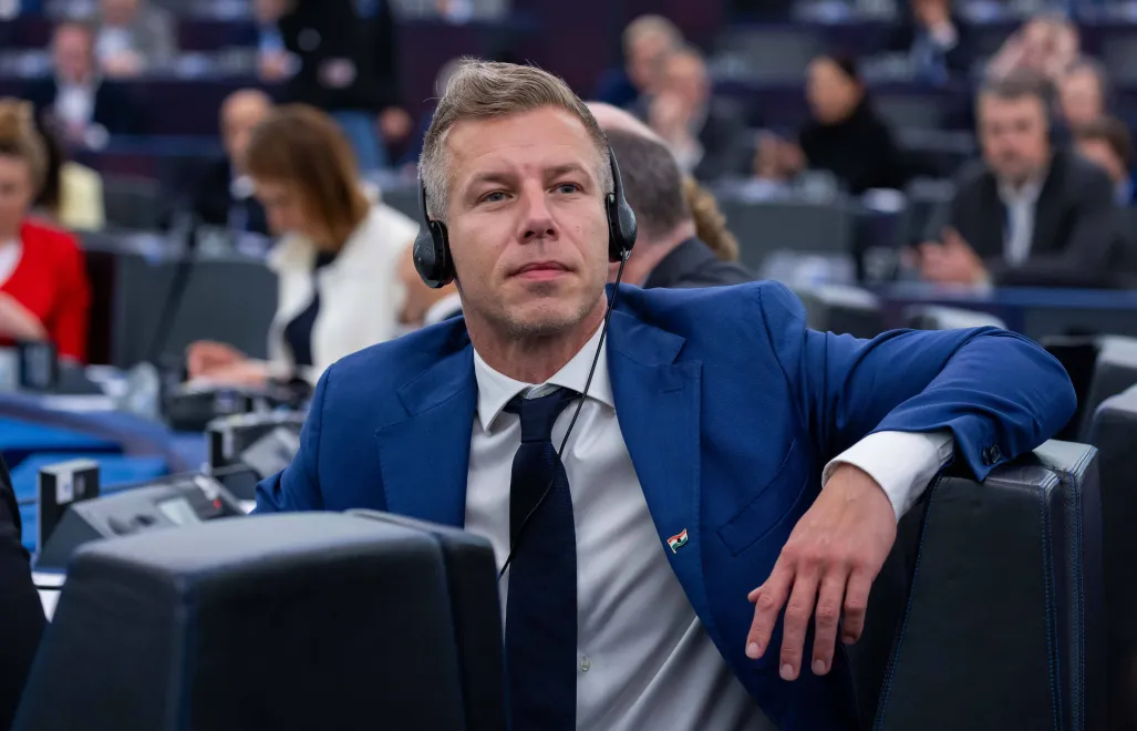 Peter Magyar, fot. PAP/EPA/CHRISTOPHE PETIT TESSON