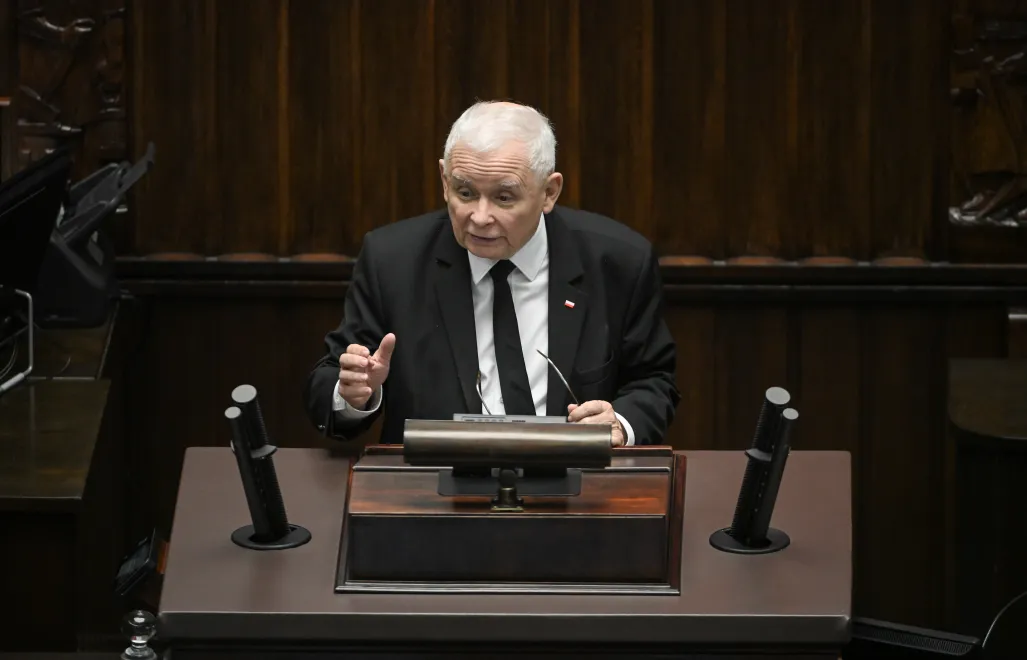 Prezes PiS Jarosław Kaczyński, fot. PAP/Marcin Obara