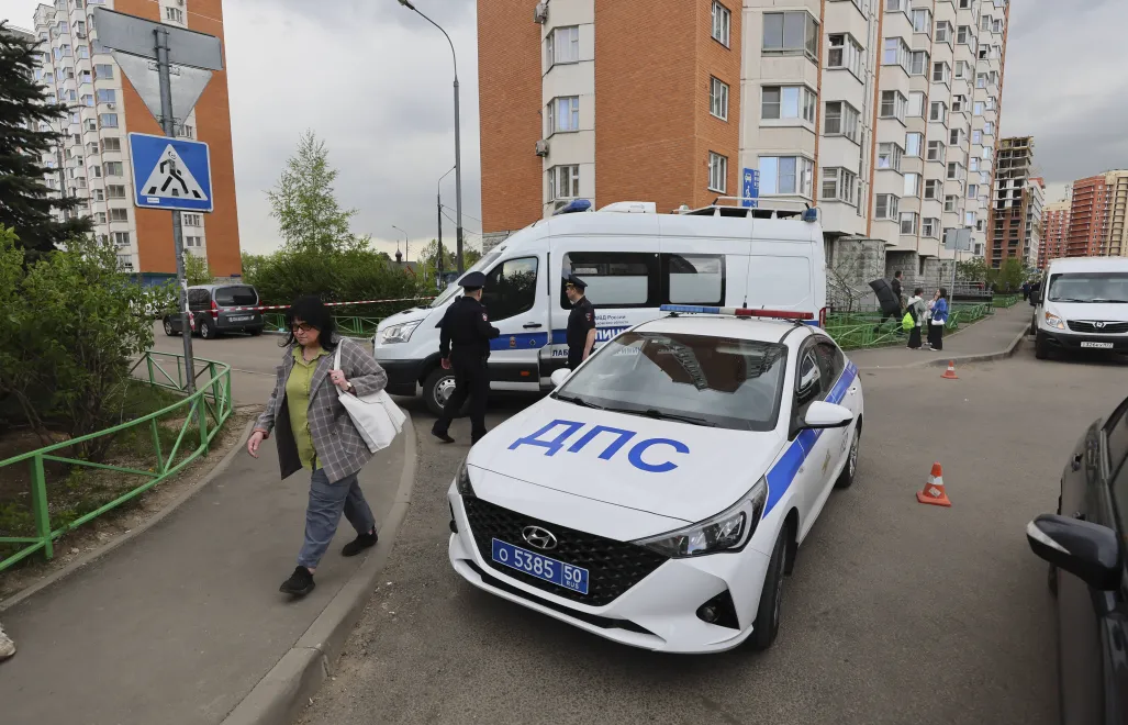 Miejsce zamachu na generała Moskalika. Fot. EPA/YURI KOCHETKOV