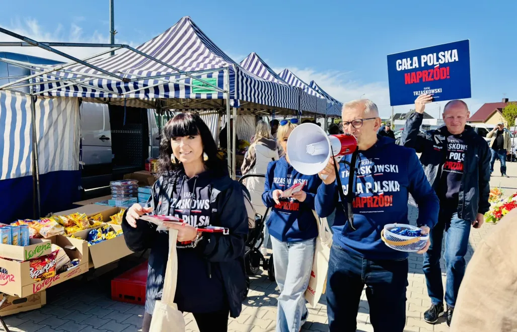 Politycy KO w Sokołowie Fot. X/Krzysztof Kwiatkowski 