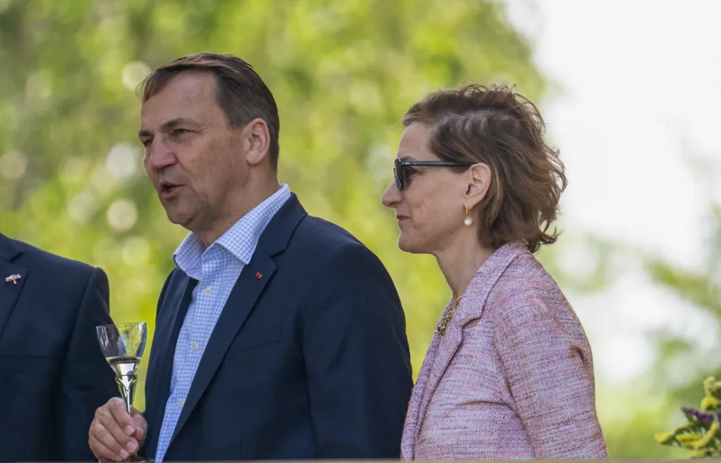Radosław Sikorski i Anne Applebaum Fot. PAP/Tytus Żmijewski
