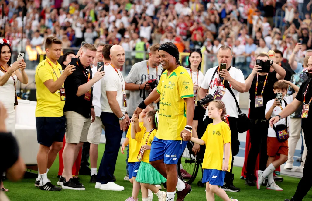 Ronaldinho. Fot. PAP/Jarek Praszkiewicz