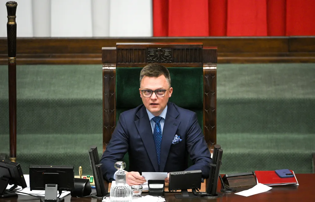 Marszałek Sejmu Szymon Hołownia. Fot. PAP/	Marcin Obara