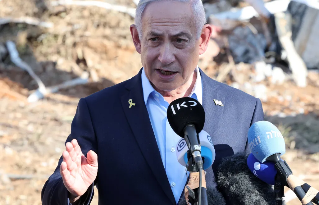 Benjamin Netanjahu. Fot. EPA/JACK GUEZ / POOL