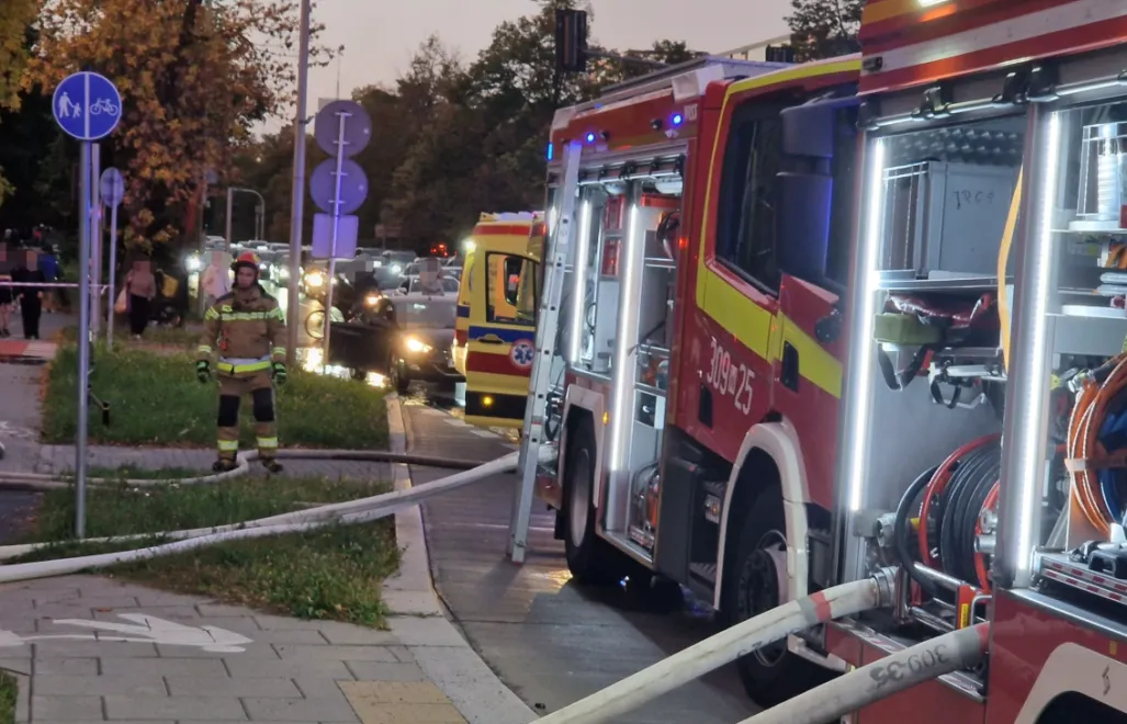 Okolice miejsca wybuchu Fot. X/@PogRatunkoweWaw