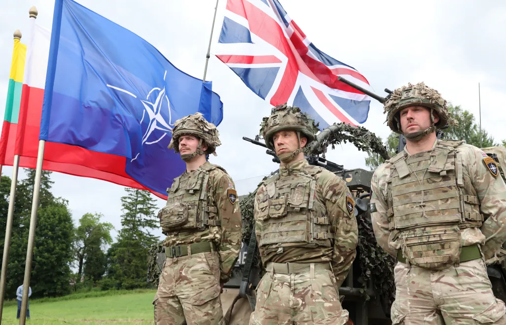 Многонациональный конгтингент армий стран НАТО на территории Сувалкского коридора. Фотоархив. Fot. PAP/Artur Reszko
