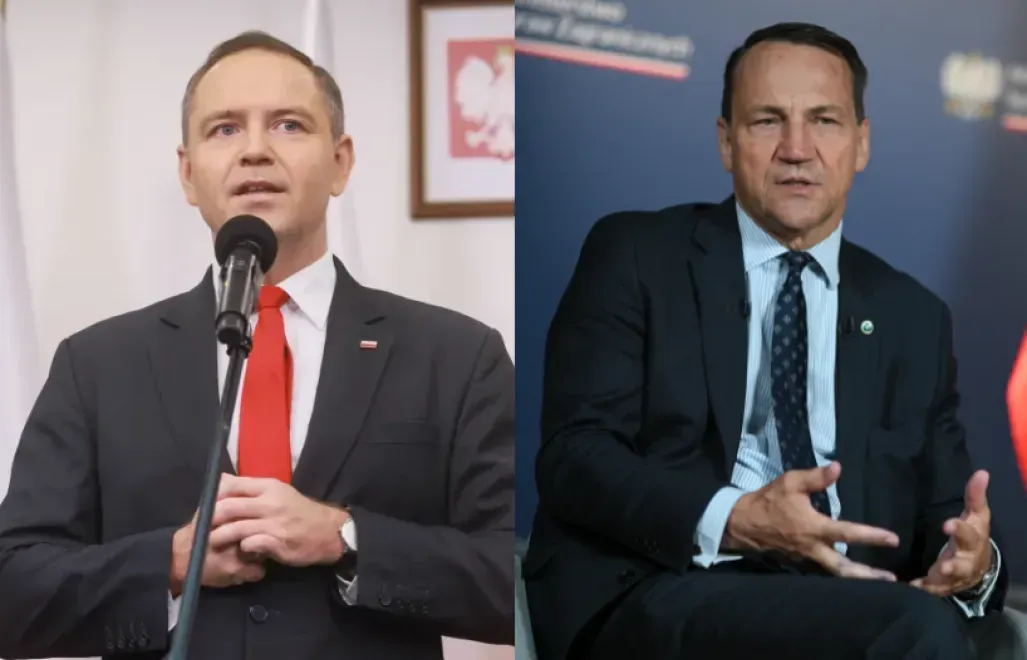 Karol Nawrocki i Radosław Sikorski, fot. PAP/Leszek Szymański, Marcin Obara