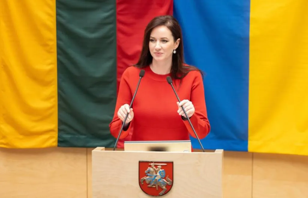 Inga Ruginiene. Fot. PAP/EPA/OLGA POSASKOVA / LITHUANIAN SEIMAS OFFICE
