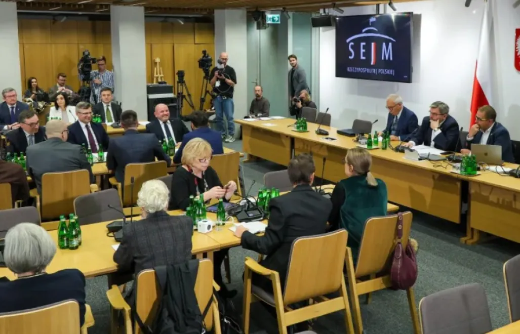 Posiedzenie sejmowej Komisji Regulaminowej Fot. PAP/Paweł Supernak