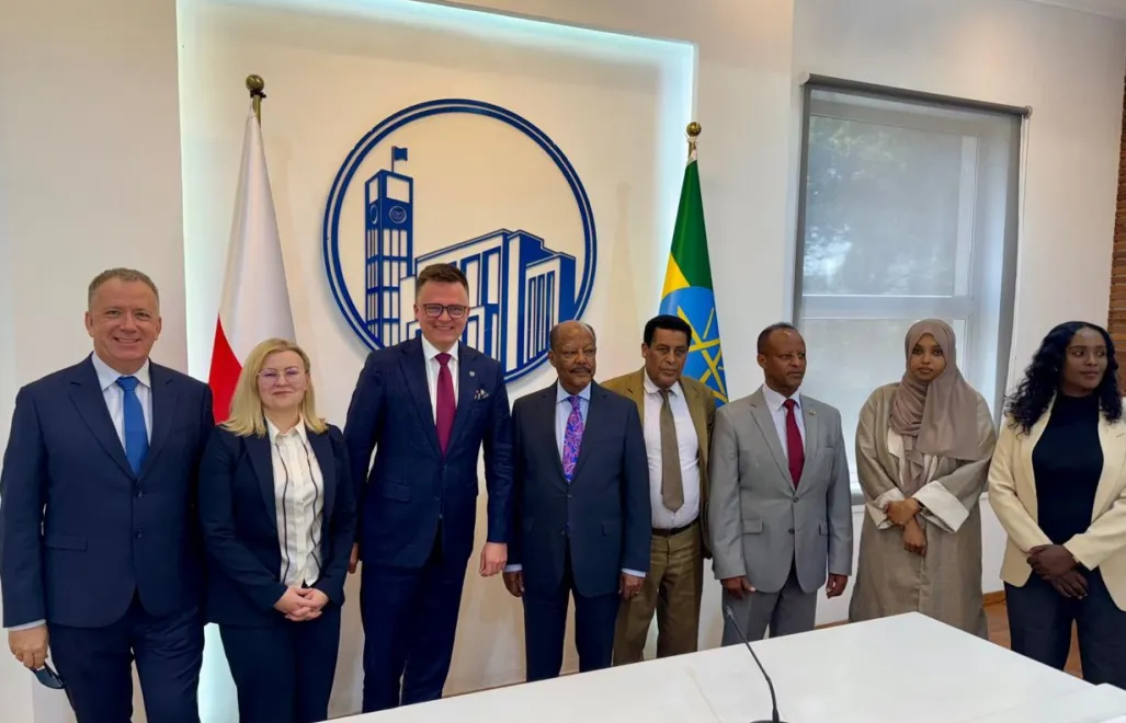 Marszałek Sejmu Szymon Hołownia z wizytą w Etiopii. Fot. X/Sejm RP