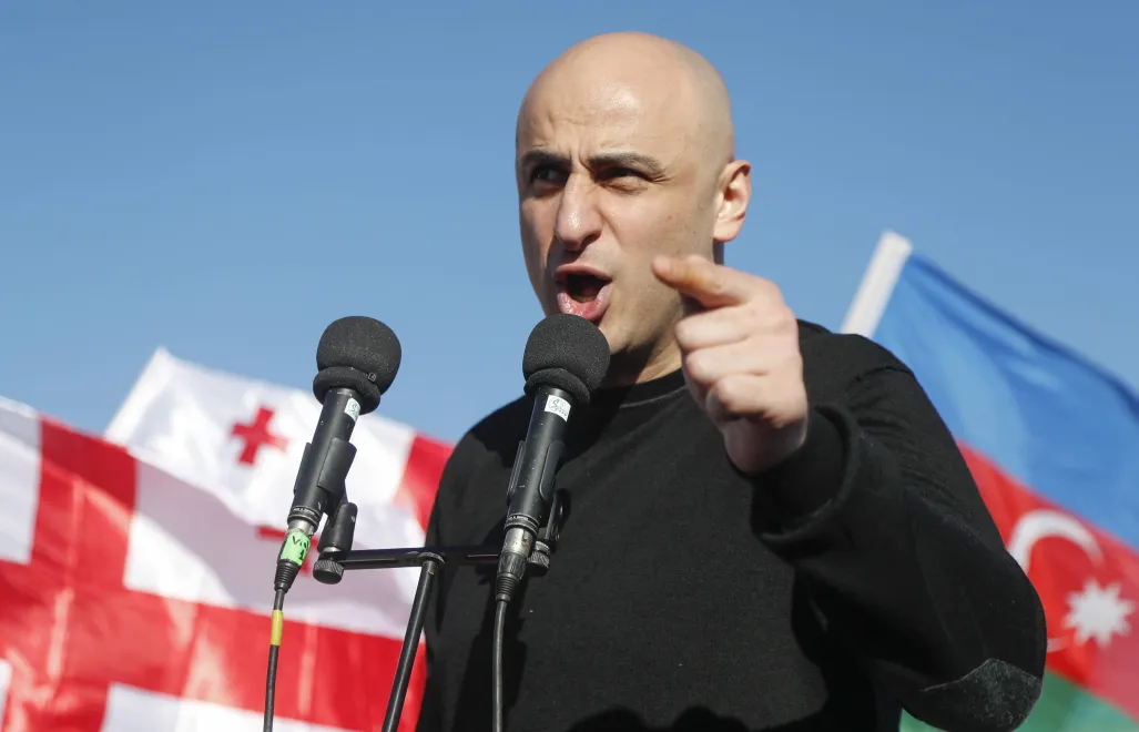 Nika Melia, fot. PAP/EPA/ZURAB KURTSIKIDZE